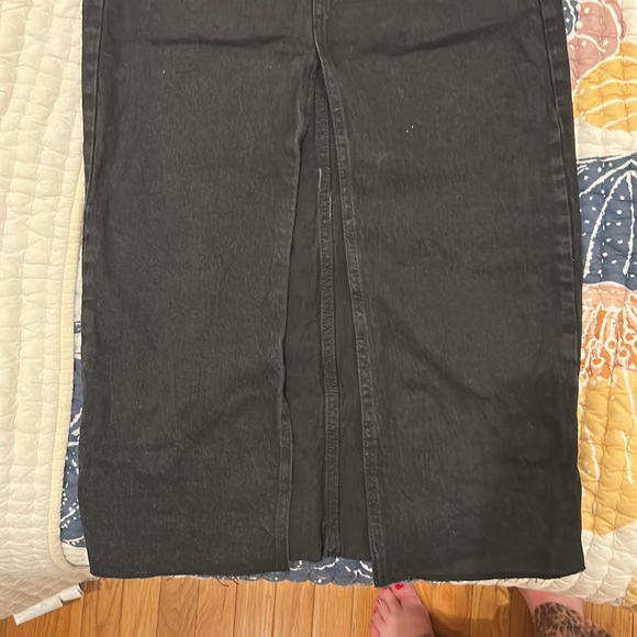 Stradivarius midi slit skirt black size 36 (US 4) - Picture 3 of 4